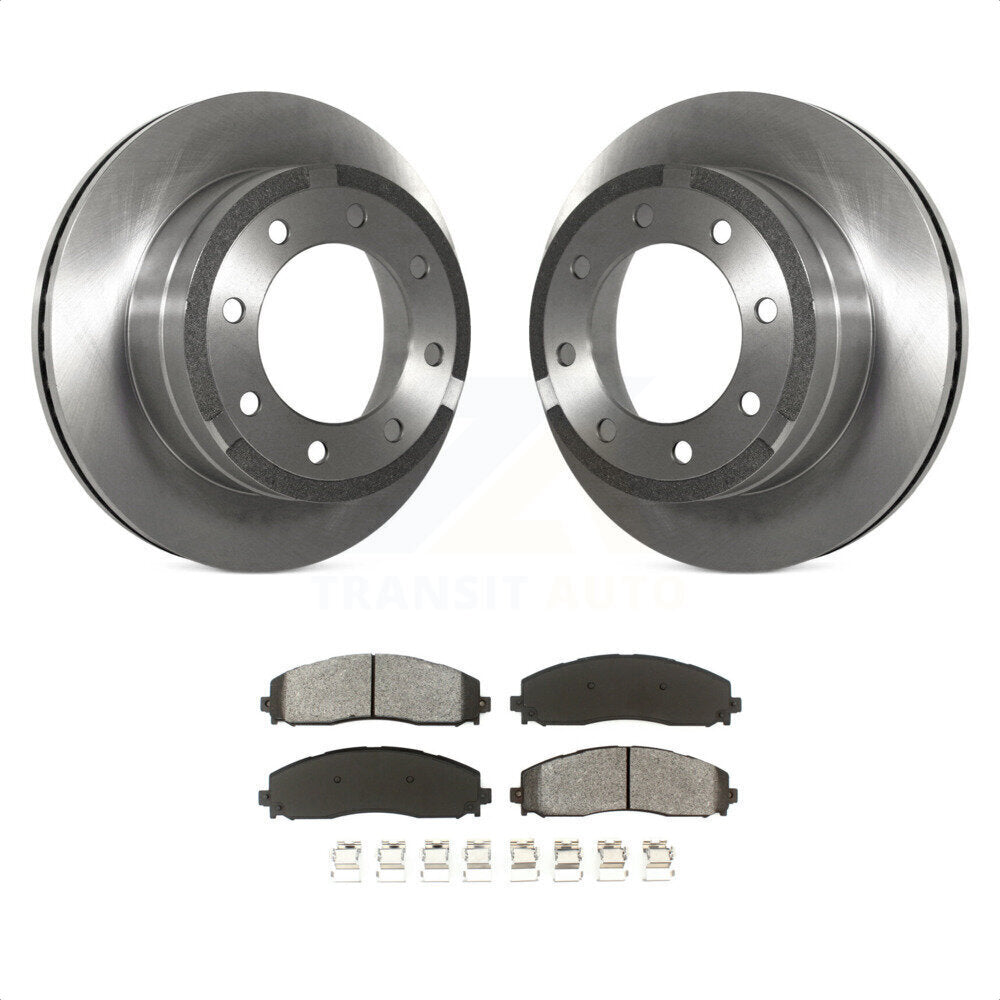 Rear Disc Brake Rotors And Semi-Metallic Pads Kit For Ford F-250 Super Duty F-350 K8S-101644 by Transit Auto