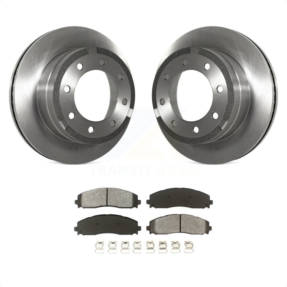 Rear Disc Brake Rotors And Semi-Metallic Pads Kit For Ford F-250 Super Duty F-350 K8S-101644 by Transit Auto