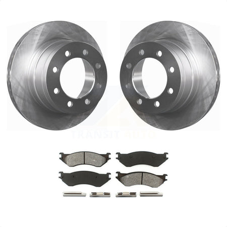 Rear Disc Brake Rotors And Semi-Metallic Pads Kit For Dodge Ram 2500 1500 3500 K8S-101662 by Transit Auto