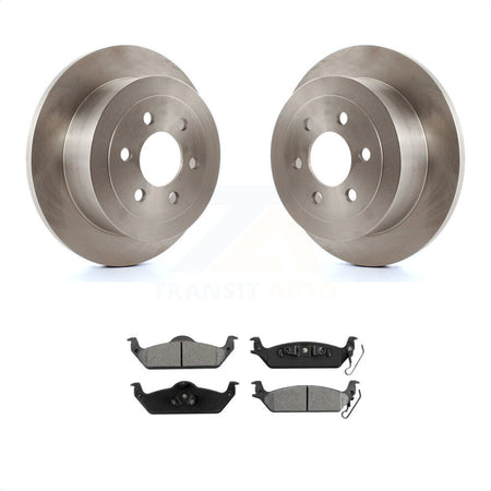 Rear Disc Brake Rotors And Semi-Metallic Pads Kit For 2003-2004 Dodge Dakota K8S-101664 by Transit Auto