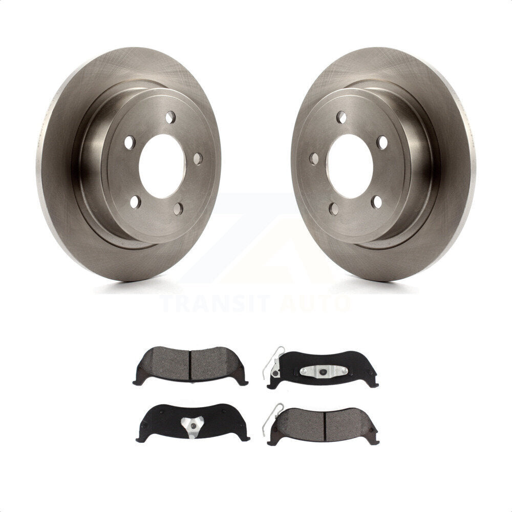 Rear Disc Brake Rotors And Semi-Metallic Pads Kit For 2004-2008 Chrysler Pacifica K8S-101665 by Transit Auto