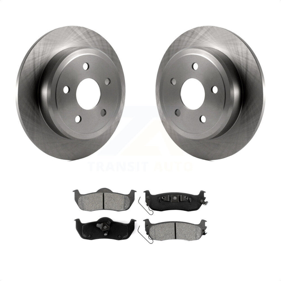 Rear Disc Brake Rotors And Semi-Metallic Pads Kit For Jeep Grand Cherokee Commander K8S-101669 by Transit Auto