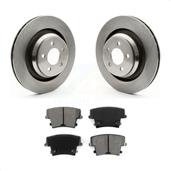Rear Disc Brake Rotors And Semi-Metallic Pads Kit For 2015 Dodge Charger R T Scat Pack with 6.4L K8S-101671