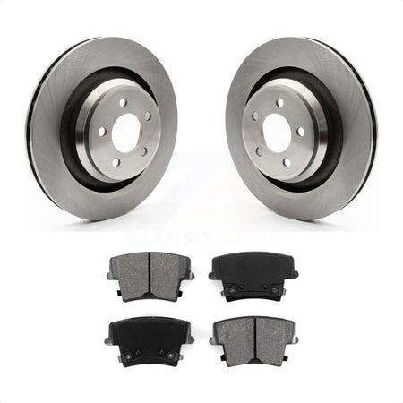 Rear Disc Brake Rotors And Semi-Metallic Pads Kit For 2015 Dodge Charger R T Scat Pack with 6.4L K8S-101671 by Transit Auto