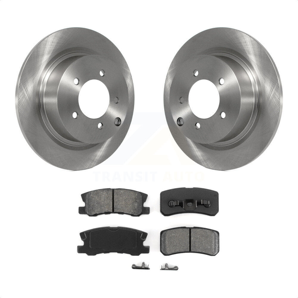 Rear Disc Brake Rotors And Semi-Metallic Pads Kit For Jeep Patriot Dodge Chrysler Compass Avenger 200 Mitsubishi Sebring Lancer Caliber Outlander Sport RVR K8S-101677 by Transit Auto