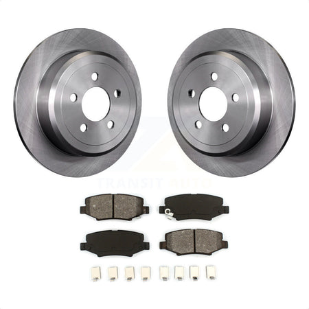 Rear Disc Brake Rotors And Semi-Metallic Pads Kit For Jeep Liberty Dodge Nitro K8S-101678 by Transit Auto