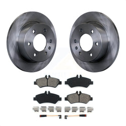 Rear Disc Brake Rotors And Semi-Metallic Pads Kit For Sprinter 2500 Mercedes-Benz Dodge Freightliner 3500 K8S-101680