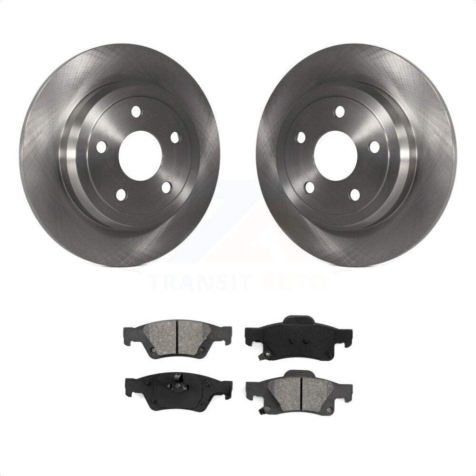 Rear Disc Brake Rotors And Semi-Metallic Pads Kit For Jeep Grand Cherokee Dodge Durango K8S-101685 by Transit Auto