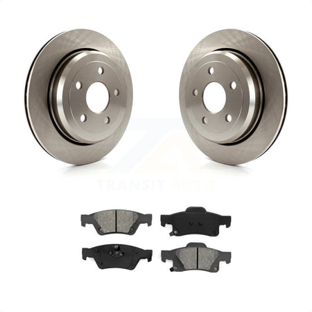 Rear Disc Brake Rotors And Semi-Metallic Pads Kit For Jeep Grand Cherokee Dodge Durango WK K8S-101686 by Transit Auto