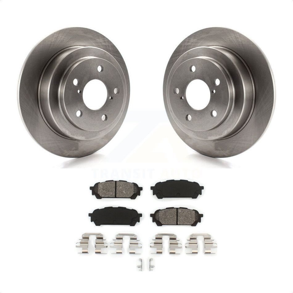 Rear Disc Brake Rotors And Semi-Metallic Pads Kit For Subaru Forester Impreza Saab 9-2X K8S-101691 by Transit Auto