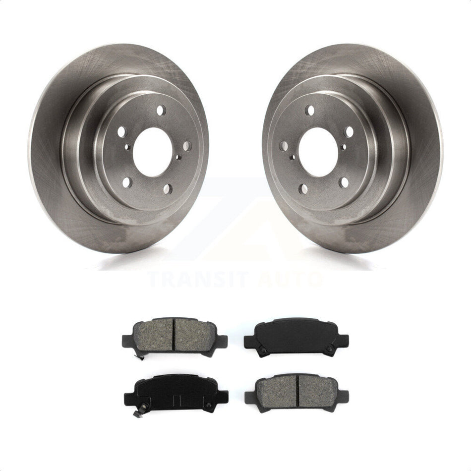 Rear Disc Brake Rotors And Semi-Metallic Pads Kit For Subaru Forester Impreza K8S-101693 by Transit Auto