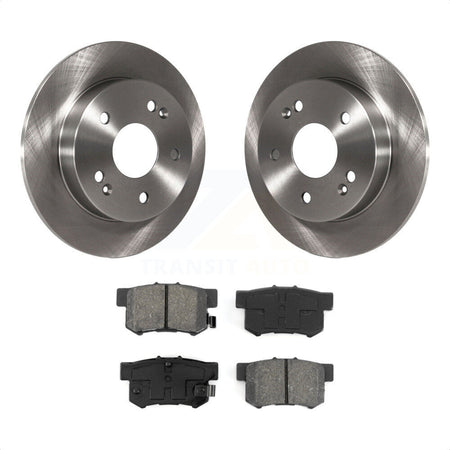 Rear Disc Brake Rotors And Semi-Metallic Pads Kit For 1997-2001 Honda Prelude K8S-101719 by Transit Auto