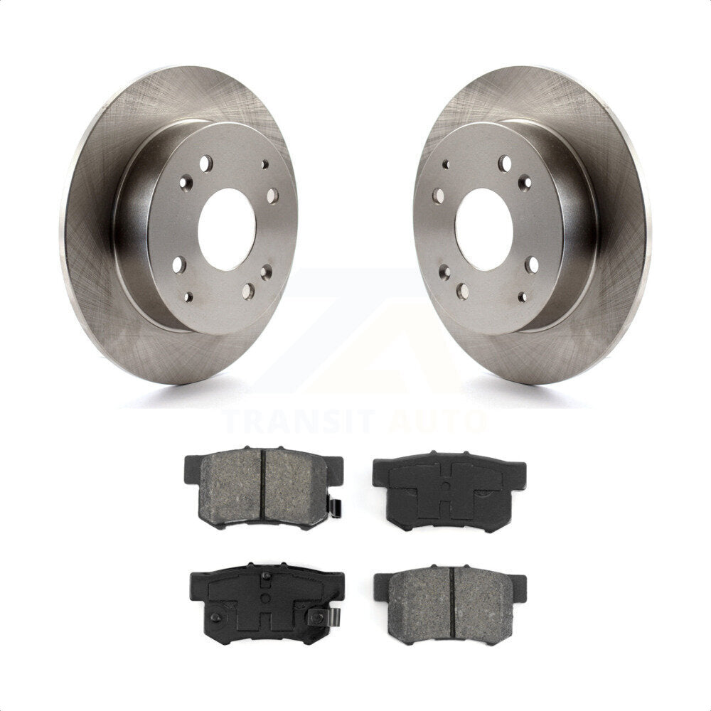 Rear Disc Brake Rotors And Semi-Metallic Pads Kit For Honda Accord Acura CL K8S-101720 by Transit Auto