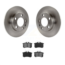 Rear Disc Brake Rotors And Semi-Metallic Pads Kit For Volkswagen Jetta Beetle Golf Audi TT City K8S-101732