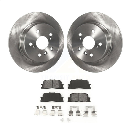 Rear Disc Brake Rotors And Semi-Metallic Pads Kit For 2001-2003 Toyota Highlander AWD K8S-101736 by Transit Auto