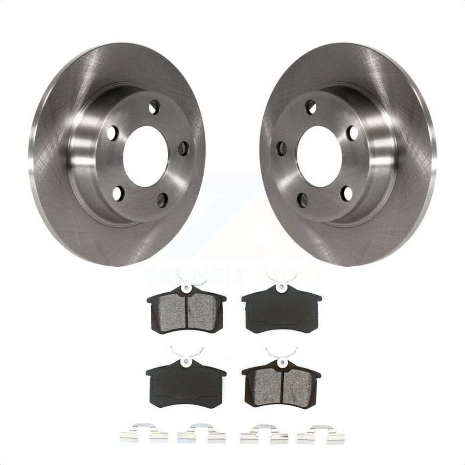 Rear Disc Brake Rotors And Semi-Metallic Pads Kit For Audi A6 Quattro Allroad K8S-101753 by Transit Auto