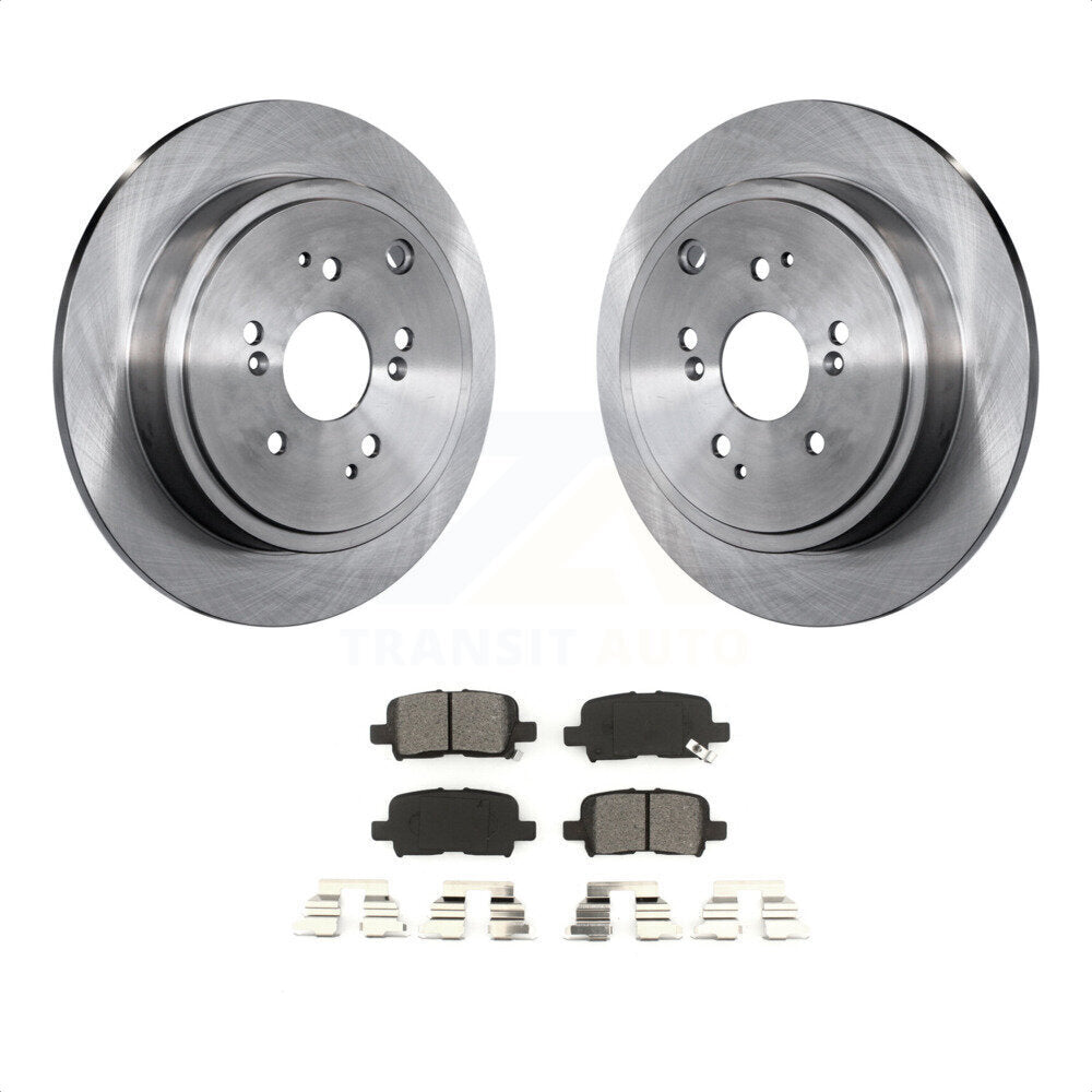 Rear Disc Brake Rotors And Semi-Metallic Pads Kit For Honda Pilot Acura MDX K8S-101755 by Transit Auto