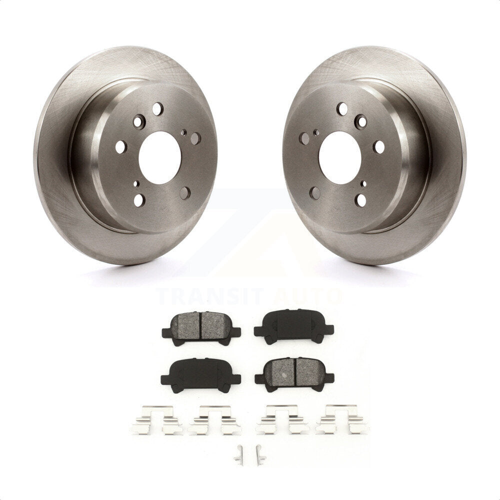 Rear Disc Brake Rotors And Semi-Metallic Pads Kit For Toyota Camry Avalon Solara K8S-101762 by Transit Auto