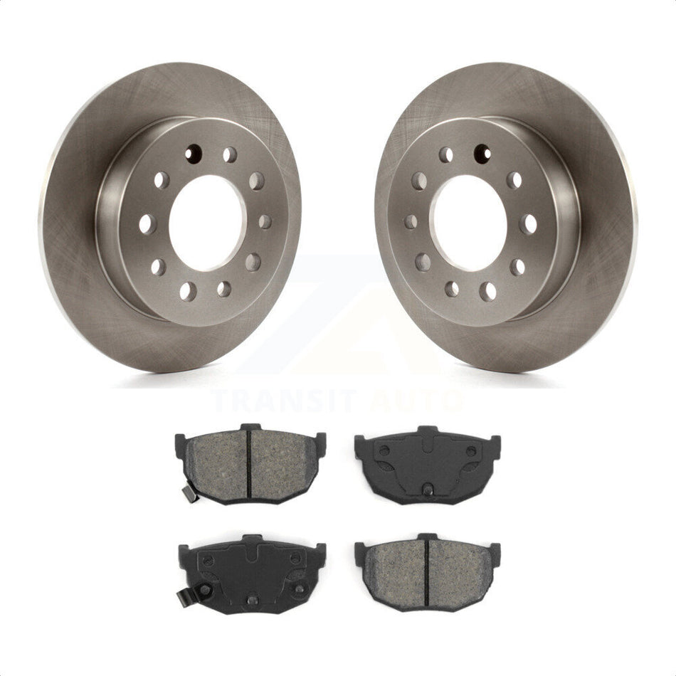 Rear Disc Brake Rotors And Semi-Metallic Pads Kit For 2003-2008 Hyundai Tiburon K8S-101765 by Transit Auto