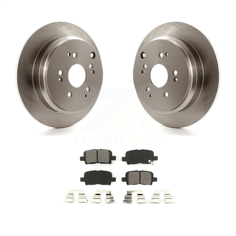 Rear Disc Brake Rotors And Semi-Metallic Pads Kit For 2002-2004 Honda Odyssey K8S-101768 by Transit Auto