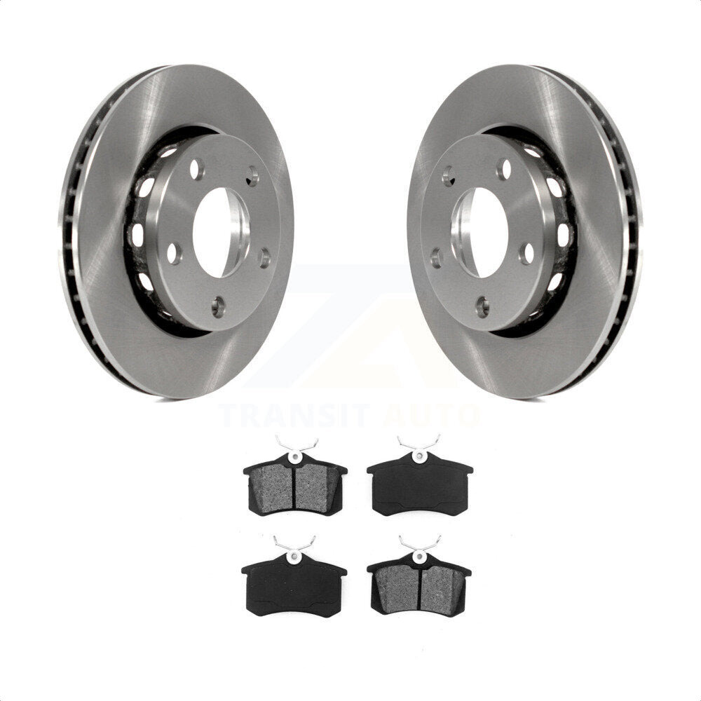 Rear Disc Brake Rotors And Semi-Metallic Pads Kit For 2000-2001 Audi S4 K8S-101775 by Transit Auto