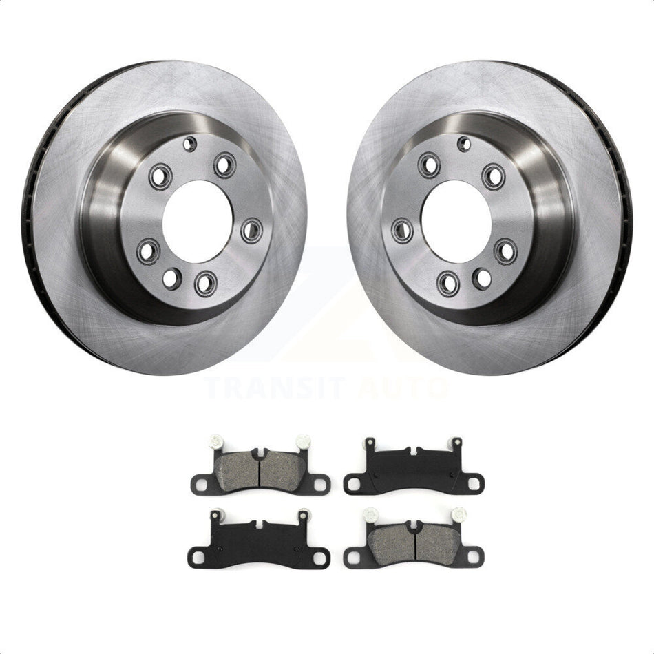 Rear Disc Brake Rotors And Semi-Metallic Pads Kit For Porsche Cayenne Volkswagen Touareg K8S-101803 by Transit Auto