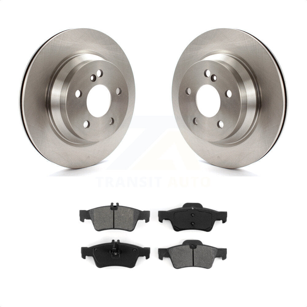 Rear Disc Brake Rotors And Semi-Metallic Pads Kit For Mercedes-Benz E350 E320 E500 CLS550 E400 CLS500 CLS400 E550 E63 AMG K8S-101806 by Transit Auto