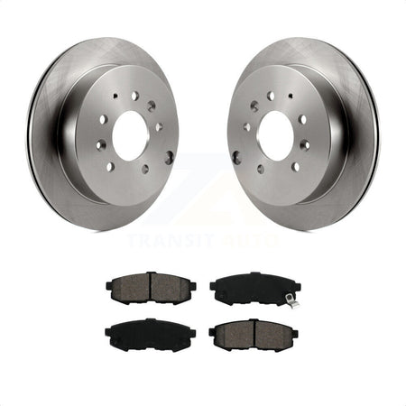 Rear Disc Brake Rotors And Semi-Metallic Pads Kit For 2004-2006 Mazda MPV K8S-101808 by Transit Auto