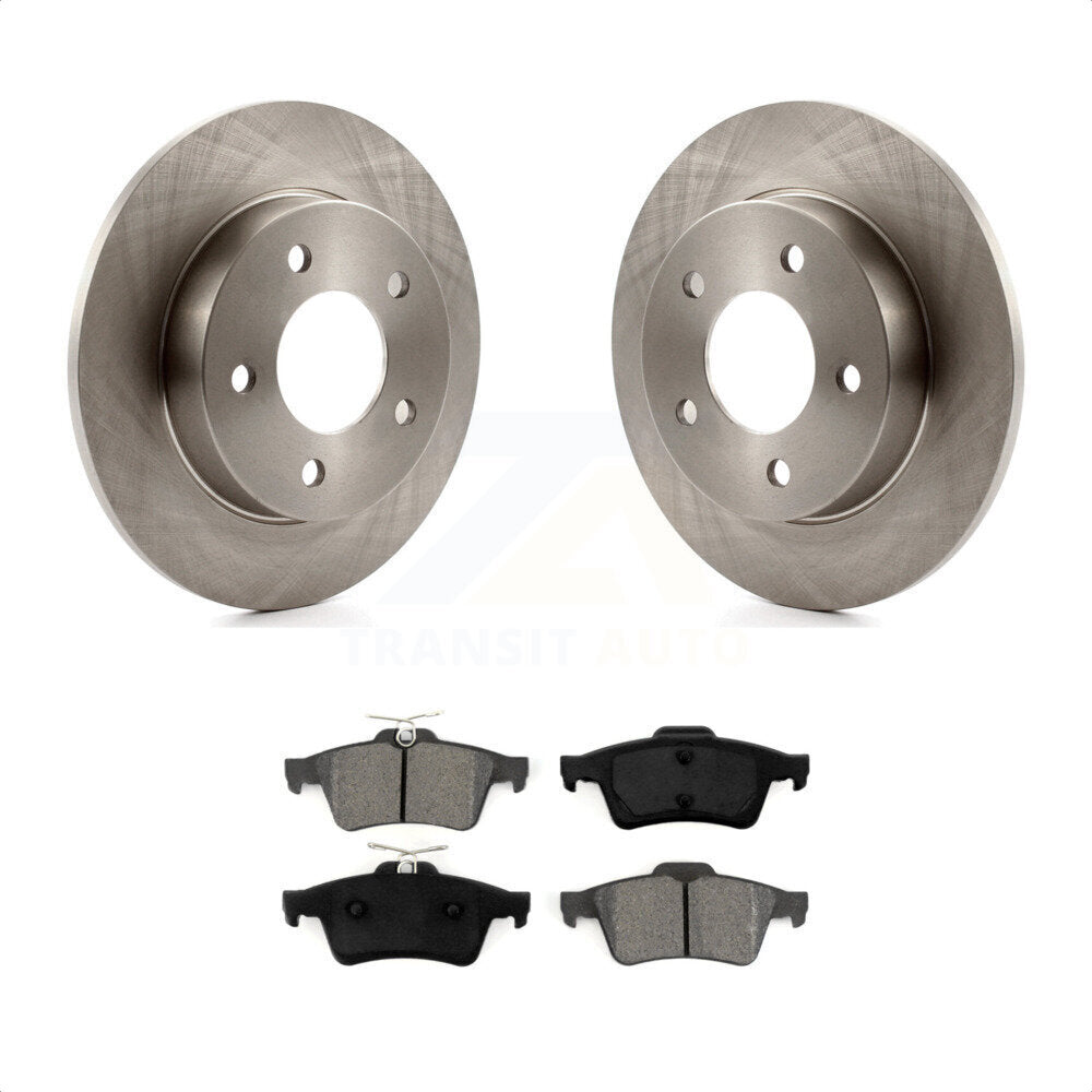 Rear Disc Brake Rotors And Semi-Metallic Pads Kit For Mazda 3 Sport K8S-101809 by Transit Auto