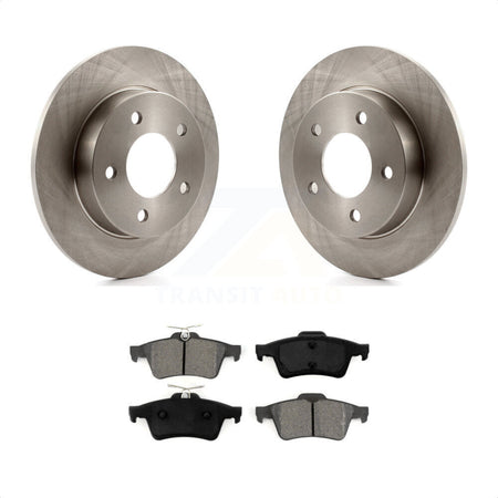 Rear Disc Brake Rotors And Semi-Metallic Pads Kit For Mazda 3 Sport K8S-101809 by Transit Auto