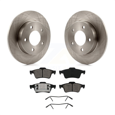 Rear Disc Brake Rotors And Semi-Metallic Pads Kit For 2004-2005 Mazda 3 2.0L K8S-101810 by Transit Auto