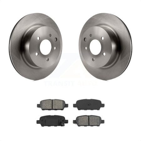 Rear Disc Brake Rotors And Semi-Metallic Pads Kit For Nissan INFINITI Maxima G37 G35 M35 370Z 350Z QX50 EX35 G25 M45 Q40 EX37 Z K8S-101822 by Transit Auto