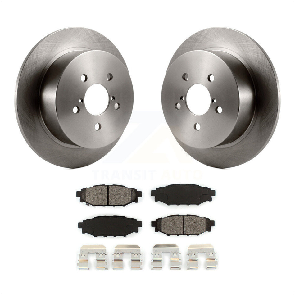 Rear Disc Brake Rotors And Semi-Metallic Pads Kit For Subaru Outback Legacy K8S-101828 by Transit Auto