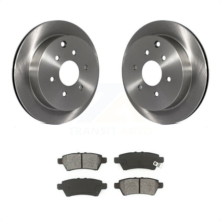 Rear Disc Brake Rotors And Semi-Metallic Pads Kit For 2006-2007 Nissan Xterra K8S-101831 by Transit Auto