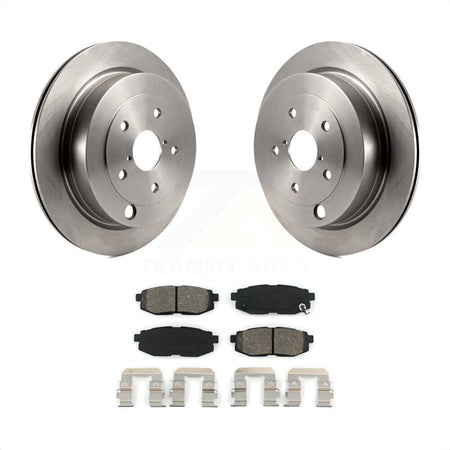 Rear Disc Brake Rotors And Semi-Metallic Pads Kit For Subaru Tribeca B9 K8S-101832 by Transit Auto