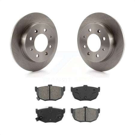 Rear Disc Brake Rotors And Semi-Metallic Pads Kit For Kia Spectra Spectra5 K8S-101834 by Transit Auto