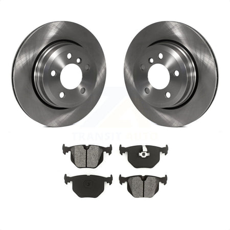 Rear Disc Brake Rotors And Semi-Metallic Pads Kit For 2004-2010 BMW X3 K8S-101838 by Transit Auto