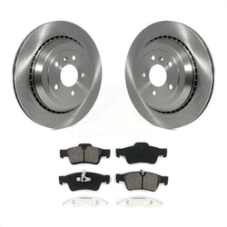 Rear Disc Brake Rotors And Semi-Metallic Pads Kit For Mercedes-Benz ML350 GL450 R350 GL550 GL350 ML500 ML550 GL320 R500 R320 K8S-101848