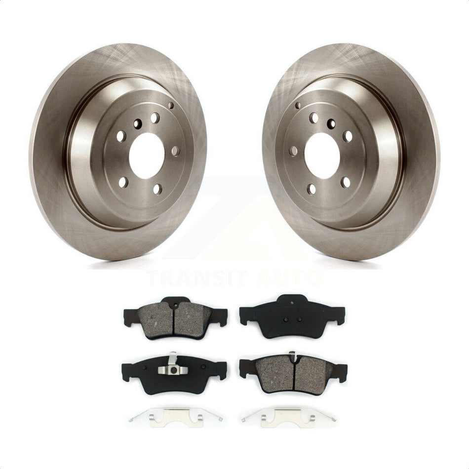 Rear Disc Brake Rotors And Semi-Metallic Pads Kit For Mercedes-Benz ML350 R350 ML500 ML320 R500 R320 ML450 K8S-101849 by Transit Auto