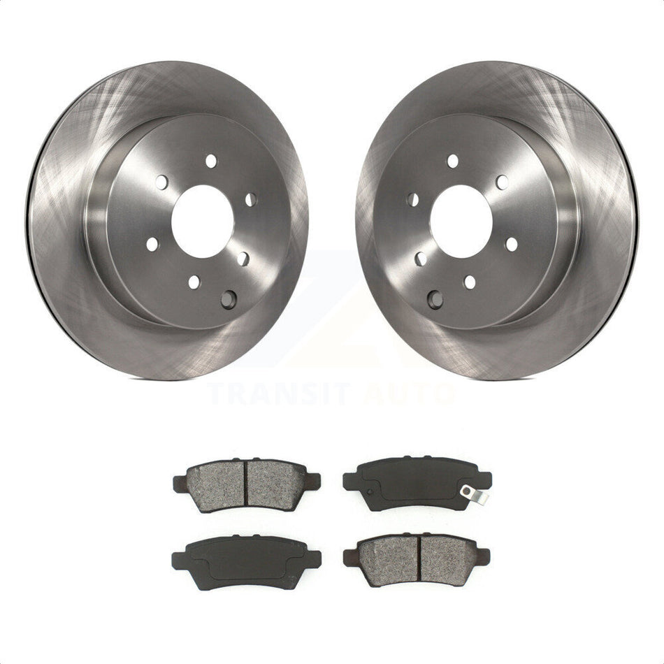 Rear Disc Brake Rotors And Semi-Metallic Pads Kit For 2005-2012 Nissan Pathfinder K8S-101851 by Transit Auto