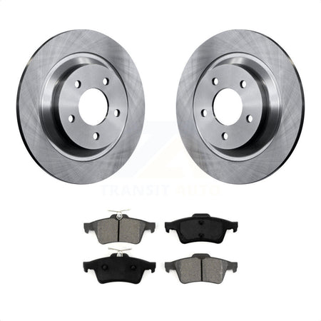 Rear Disc Brake Rotors And Semi-Metallic Pads Kit For Mazda 5 K8S-101857 by Transit Auto