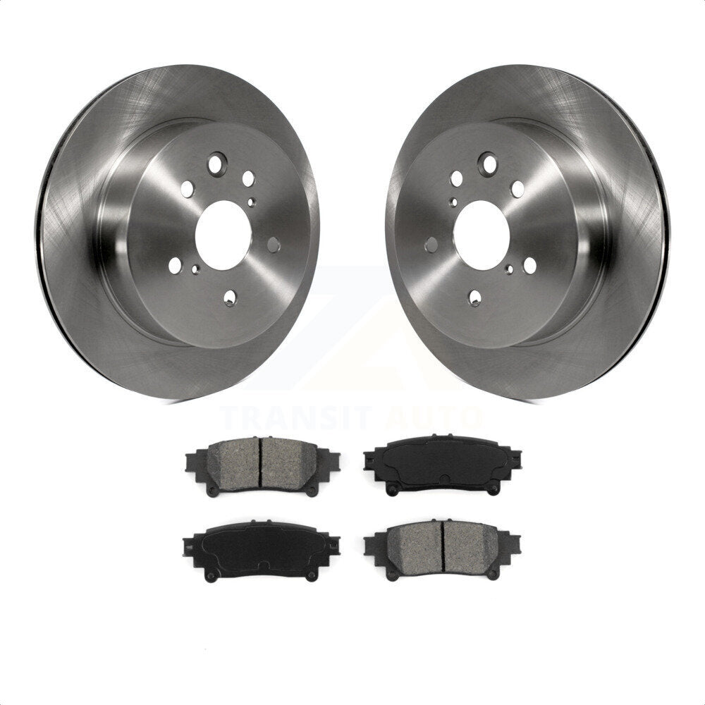 Rear Disc Brake Rotors And Semi-Metallic Pads Kit For Lexus IS250 IS350 K8S-101864 by Transit Auto