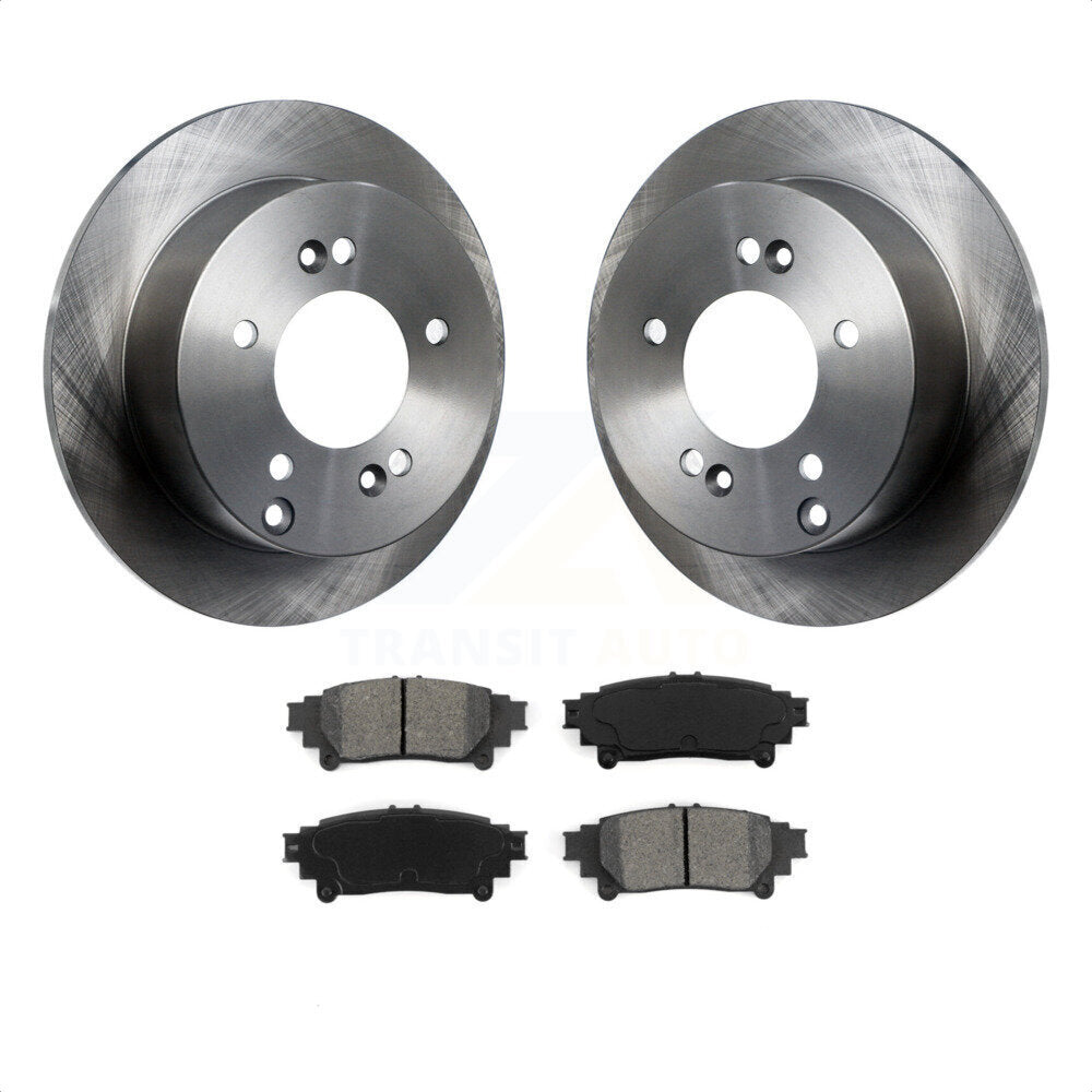 Rear Disc Brake Rotors And Semi-Metallic Pads Kit For Lexus IS250 K8S-101866 by Transit Auto