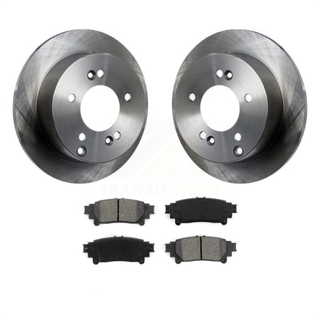 Rear Disc Brake Rotors And Semi-Metallic Pads Kit For Lexus IS250 K8S-101866 by Transit Auto