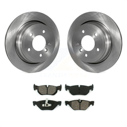Rear Disc Brake Rotors And Semi-Metallic Pads Kit For BMW 328i xDrive X1 328xi 325xi K8S-101869