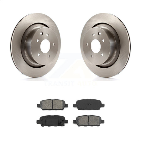 Rear Disc Brake Rotors And Semi-Metallic Pads Kit For Infiniti G37 G35 Q60 INFINITI K8S-101878 by Transit Auto