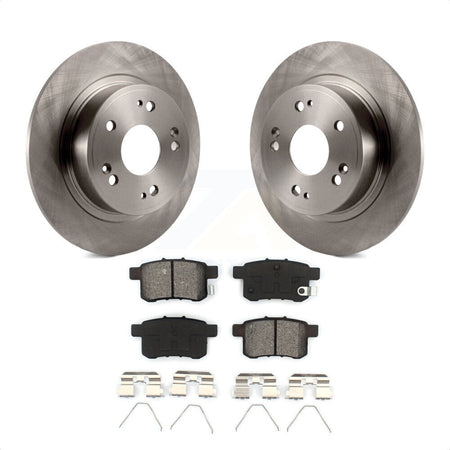 Rear Disc Brake Rotors And Semi-Metallic Pads Kit For Honda Accord Acura TSX K8S-101879 by Transit Auto