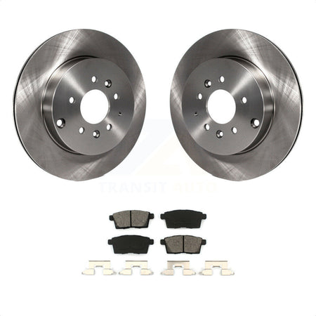 Rear Disc Brake Rotors And Semi-Metallic Pads Kit For 2007-2015 Mazda CX-9 K8S-101881 by Transit Auto