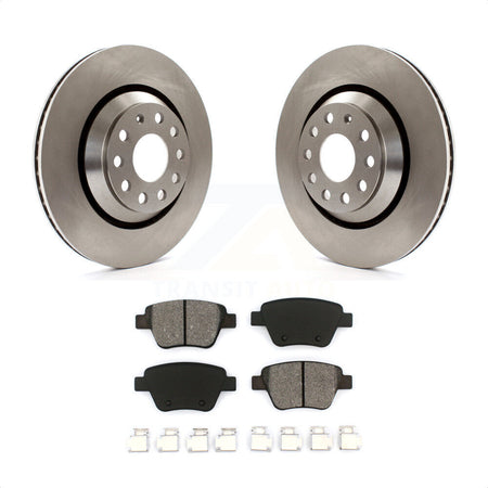 Rear Disc Brake Rotors And Semi-Metallic Pads Kit For 2013 Volkswagen GTI With 310mm Diameter Rotor K8S-101884 by Transit Auto