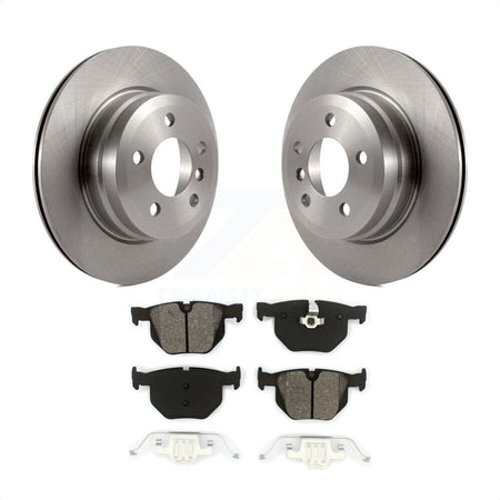 Rear Disc Brake Rotors And Semi-Metallic Pads Kit For BMW X5 X6 K8S-101885 by Transit Auto